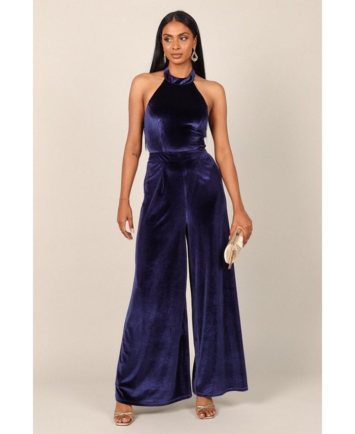 Macy's purple jumpsuit outlet