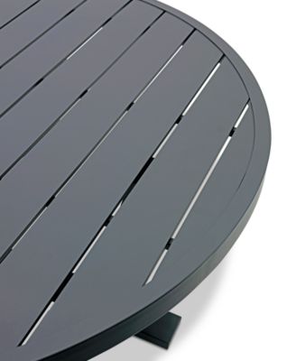 Astaire 48" Round Outdoor Slat Top Coffee Table, Created for Macy's