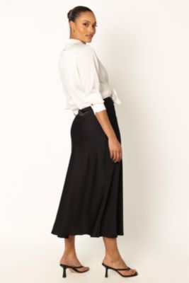 Women's Nellie Satin Midi Skirt