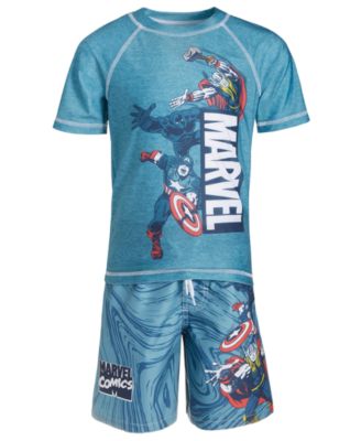 Boy swim trunks and rash guard on sale