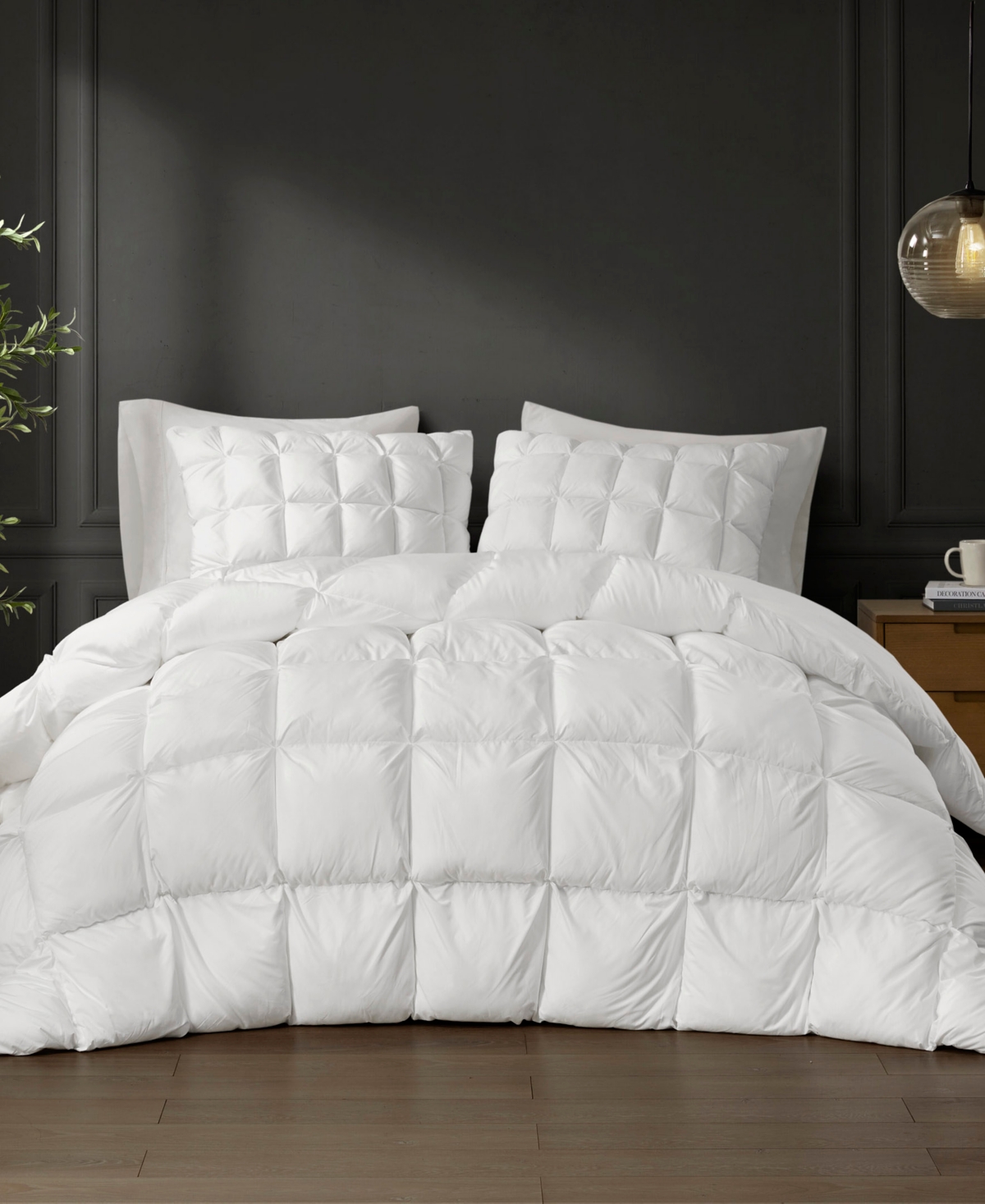 Madison Park Stay Puffed Overfilled Down Alternative Comforter, King/california King In White