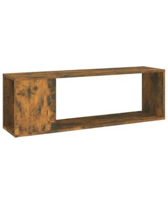 TV Stand Smoked Oak 39.4"x9.4"x12.6" Engineered Wood