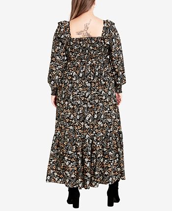 AVENUE Plus Size Sadie Square Neck Maxi Dress Macy s