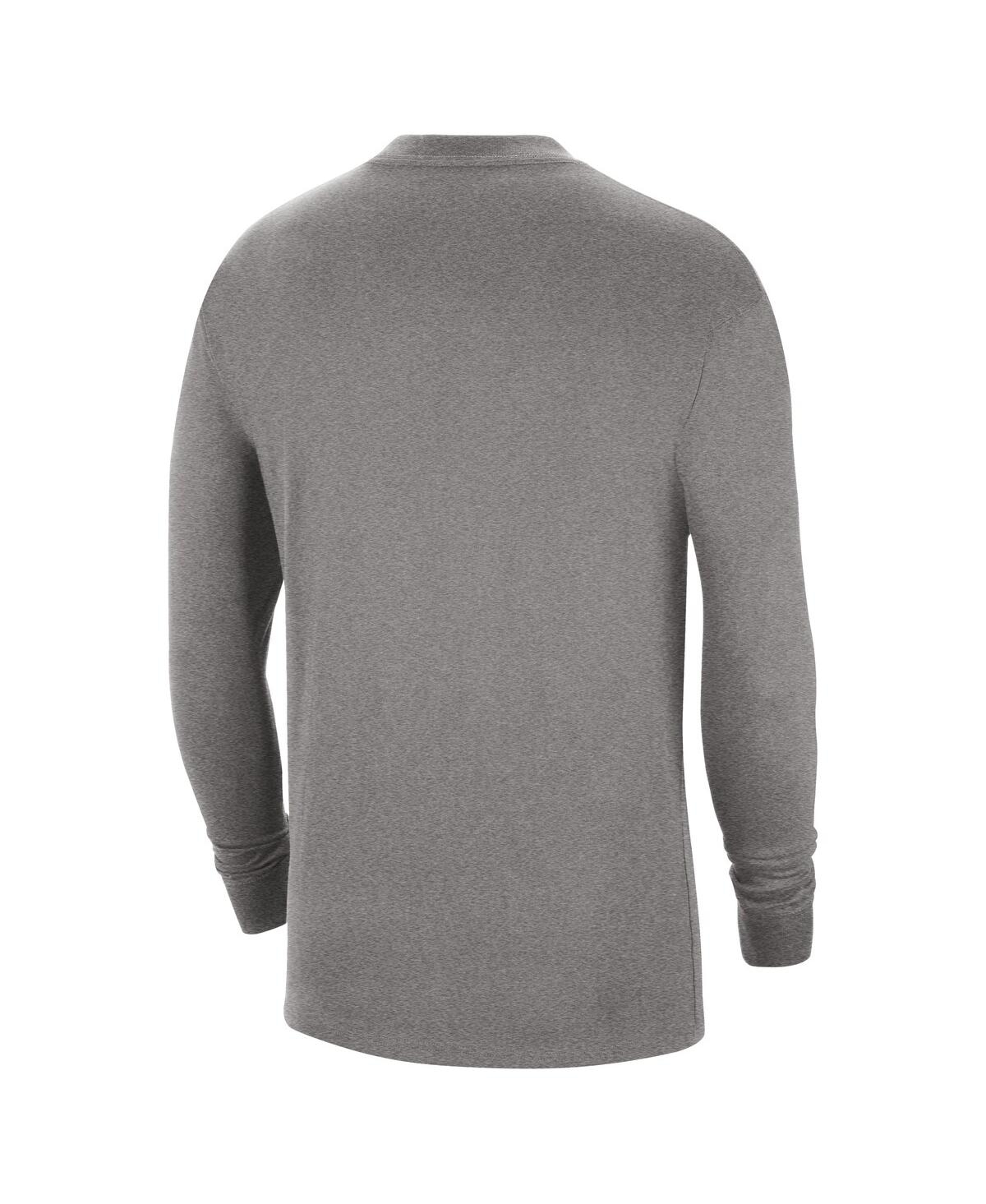 Men's NikeMilwaukee Bucks 2023/24 City Edition Max90 Expressive Long Sleeve T-shirt - Charcoal