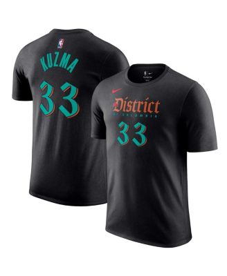 Men s Nike Kyle Kuzma Black Washington Wizards 2023 24 City Edition Name and Number T shirt Macy s