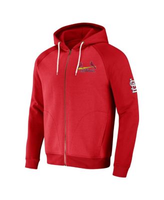 Men's Darius Rucker Collection by Red St. Louis Cardinals Raglan Full-Zip Hoodie