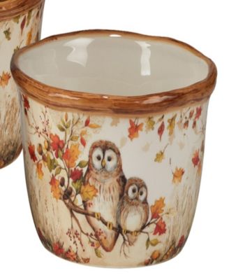 Pine Forest Set of 4 Ice Cream Bowl