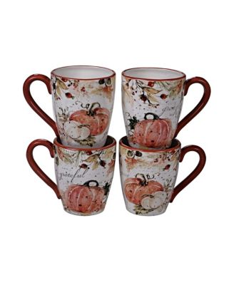 Certified International - Harvest Splash 4-Pc. Mug, 18oz