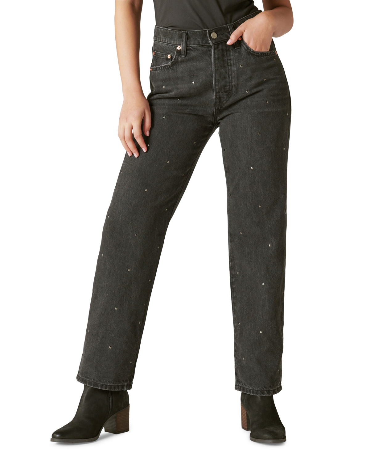 Shop Lucky Brand Women's Lucky Legend High-rise 90s Loose-fit Jeans In Diamond Hallow