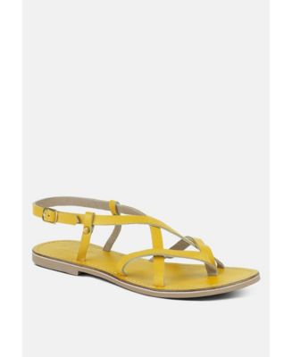 Rag & Co Rita Womens Strappy Flat Leather Sandals - Macy's