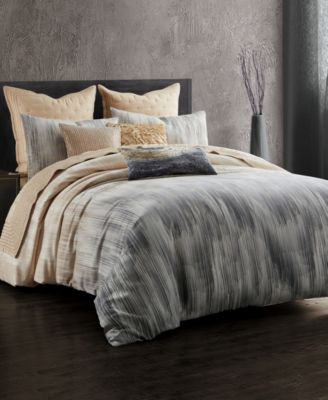 Donna Karan Home Ember Duvet Covers In Charcoal