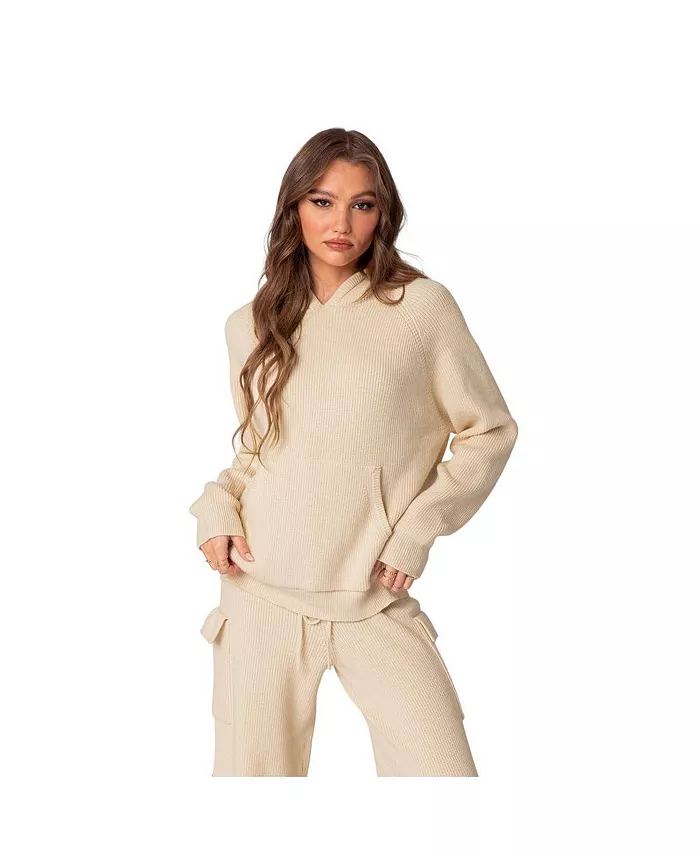 Women's Wynter oversized knit hoodie - thumbnail 8