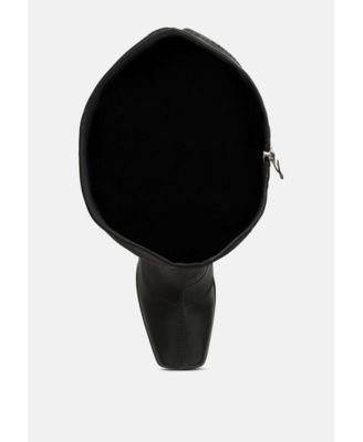 Womens PRESTO Pink Stretchable Satin Long Boot