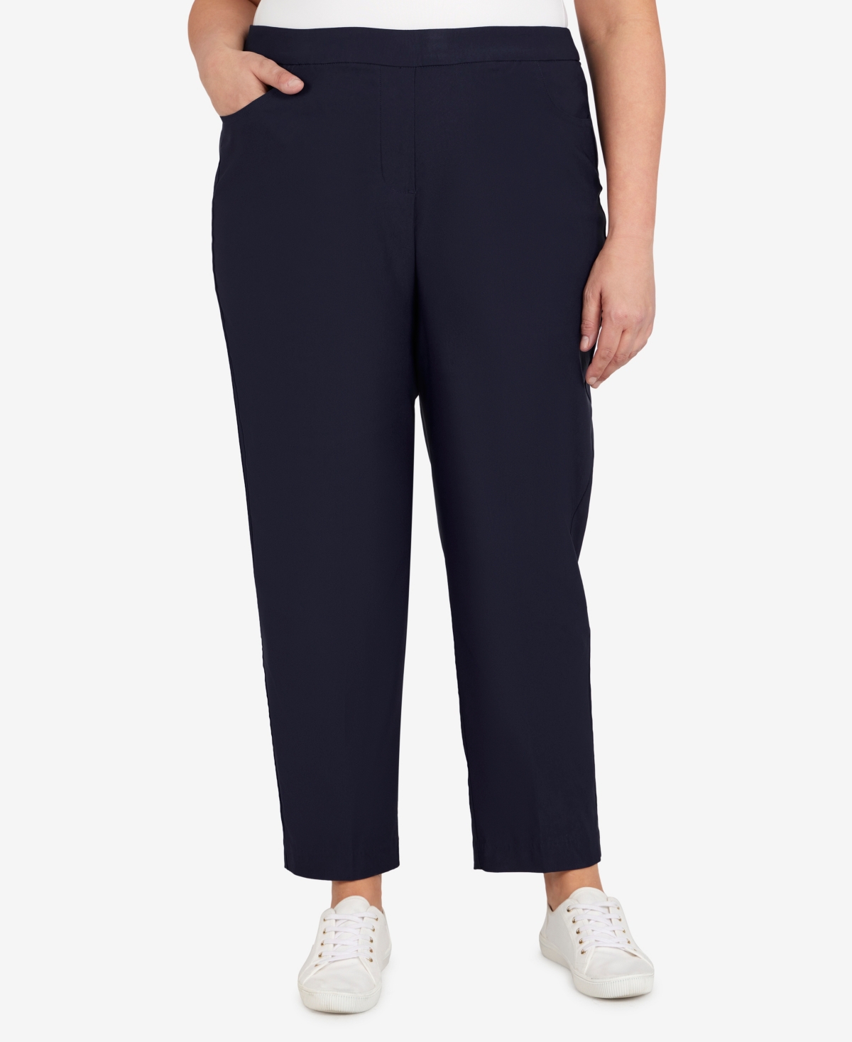 Alfred Dunner Plus Size Classic Allure Tummy Control Pull-On Average Length Pants