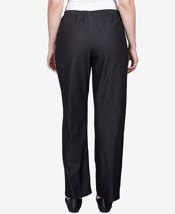 Alfred Dunner Classics Pull-On Denim Pants in Petite and Petite Short -  Macy's