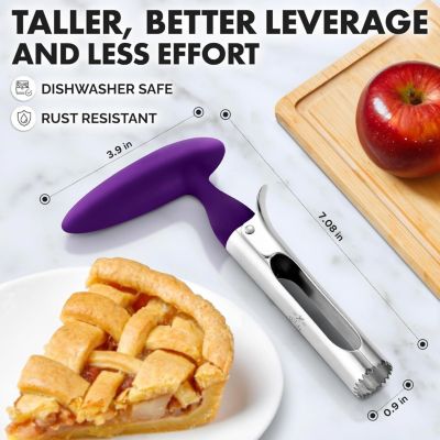 Premium Apple Corer Tool Stainless Steel Serrated Blade