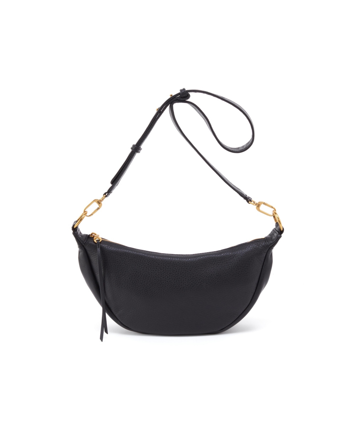 Hobo Knox Leather Crescent Crossbody Bag In Black