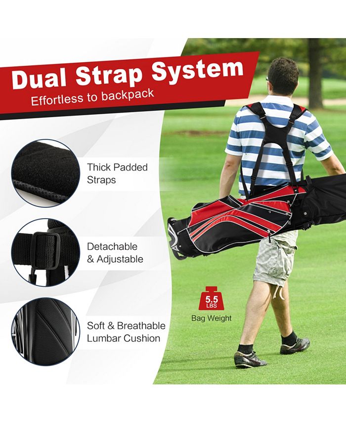 SUGIFT Golf Stand Cart Bag with 6Way Divider Carry Pockets Macy's