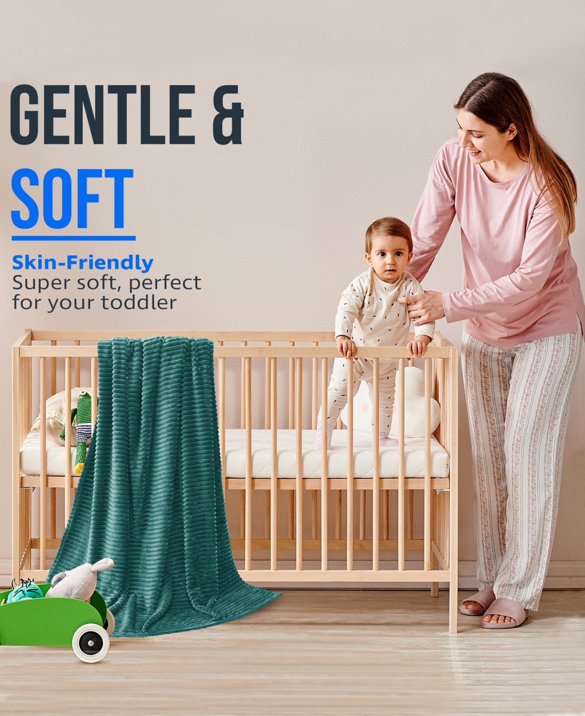 Nestl Cut Plush Lightweight Super Soft Luxury Bed Throw, 50" x 60"