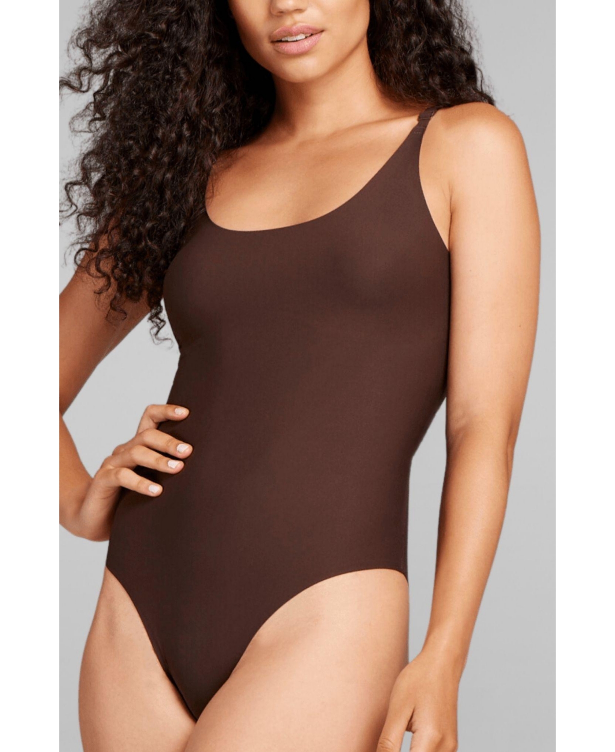 Women's No-Show Bodysuit - Toffee