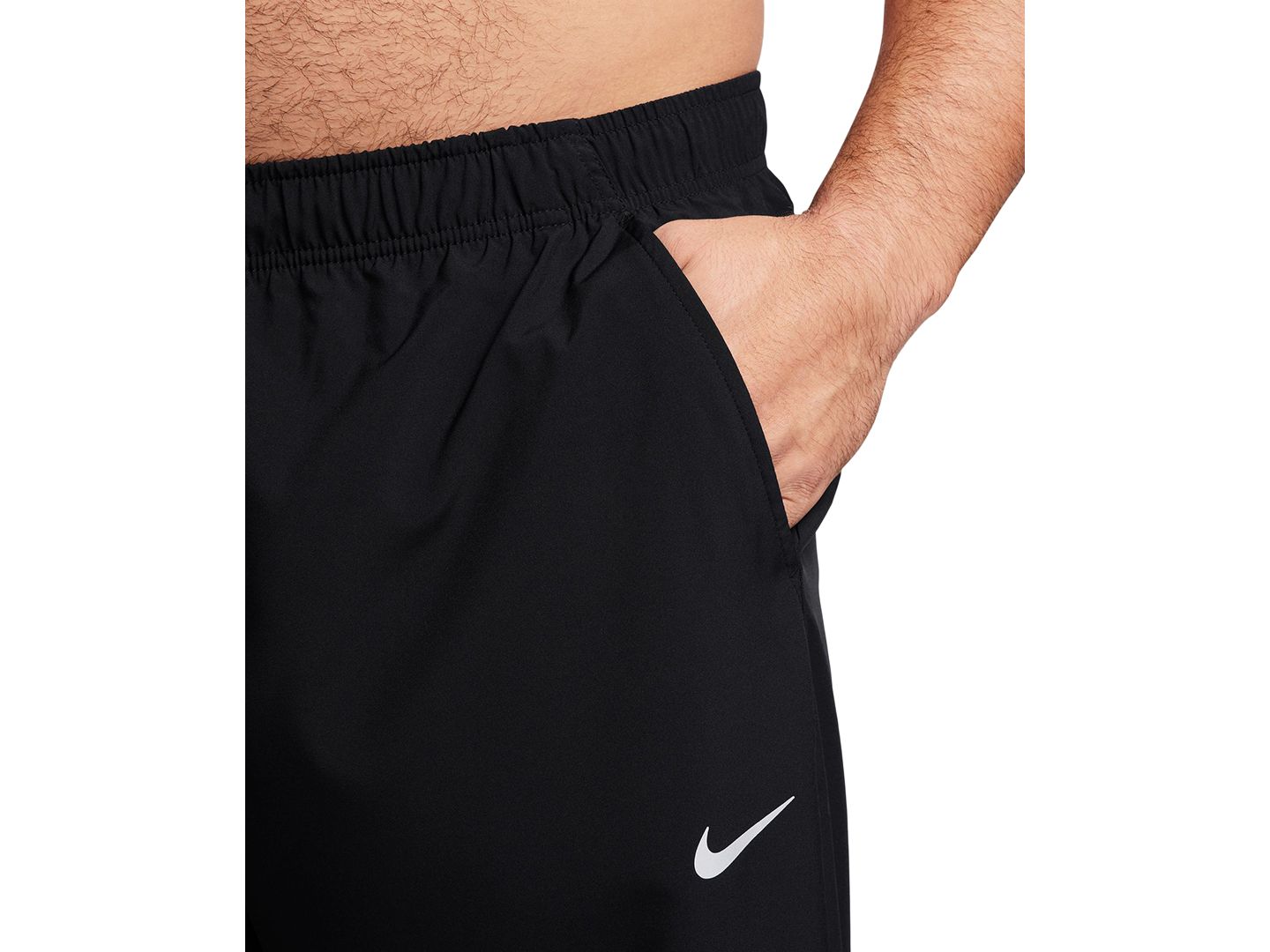 Мужские зауженные тренировочные брюки Nike Form Dri-FIT, цвет: Чёрный — фото 3