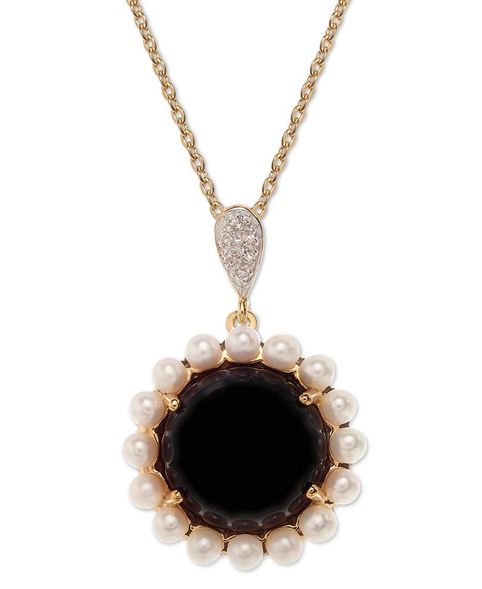 Macy's on sale onyx necklace