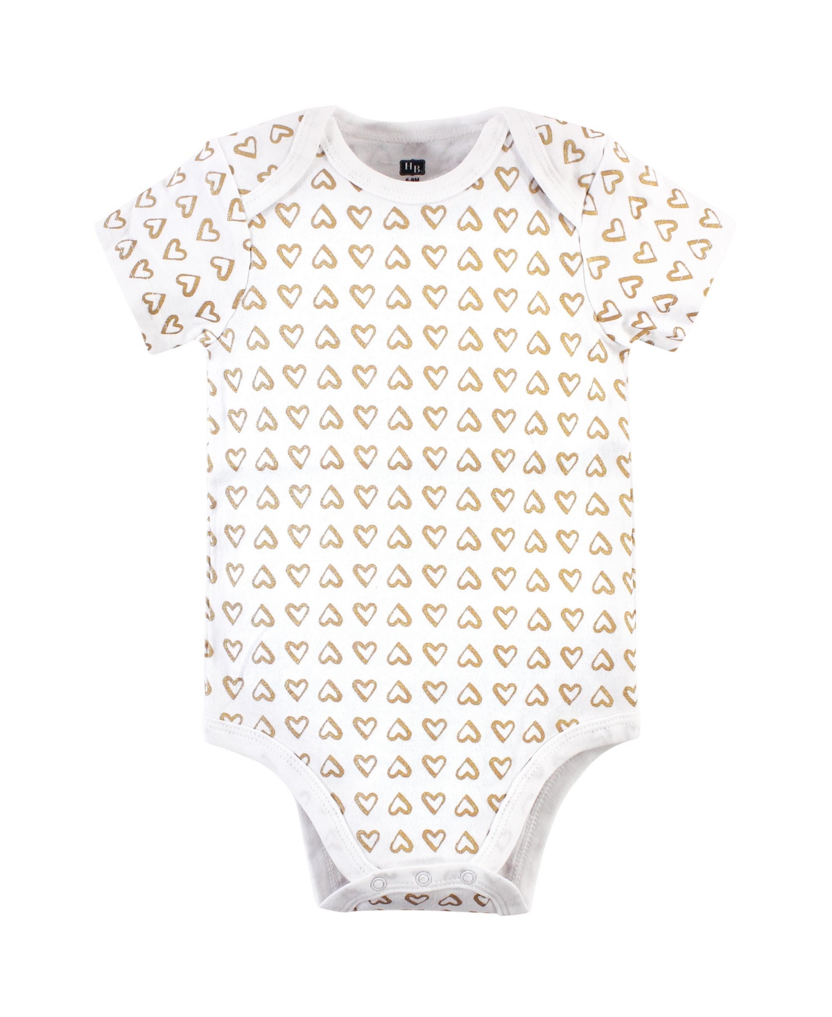 Hudson Baby Baby Girls Cotton Bodysuits 3pk,- Dream love