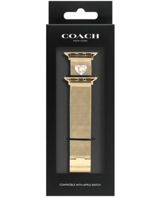 Gold-Tone Stainless Steel Mesh Bracelet for 38, 40, 41mm Apple Watch
