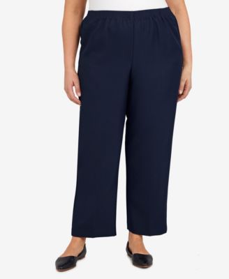 Alfred Dunner - Plus Size Pull-On Straight-Leg Pants