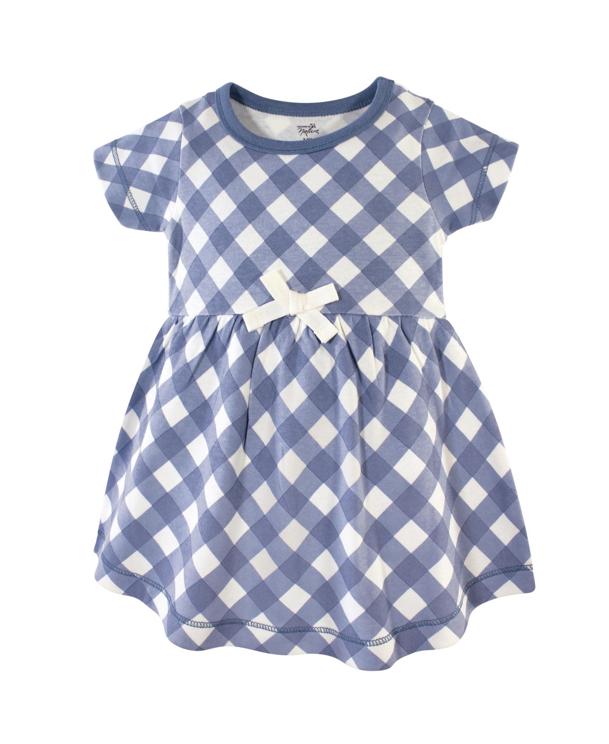 Touched by Nature Toddler Girls Organic Cotton Short-Sleeve Dresses 2pk,- Yellow garden