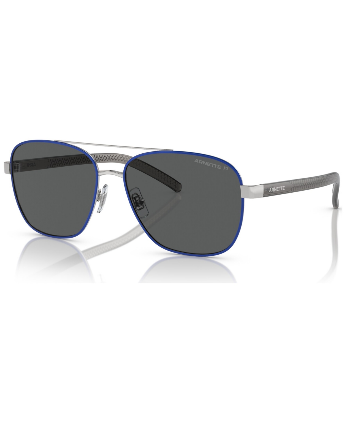 Arnette Men's Walvis Polarized Sunglasses, Polar An3087 In Silver,blue