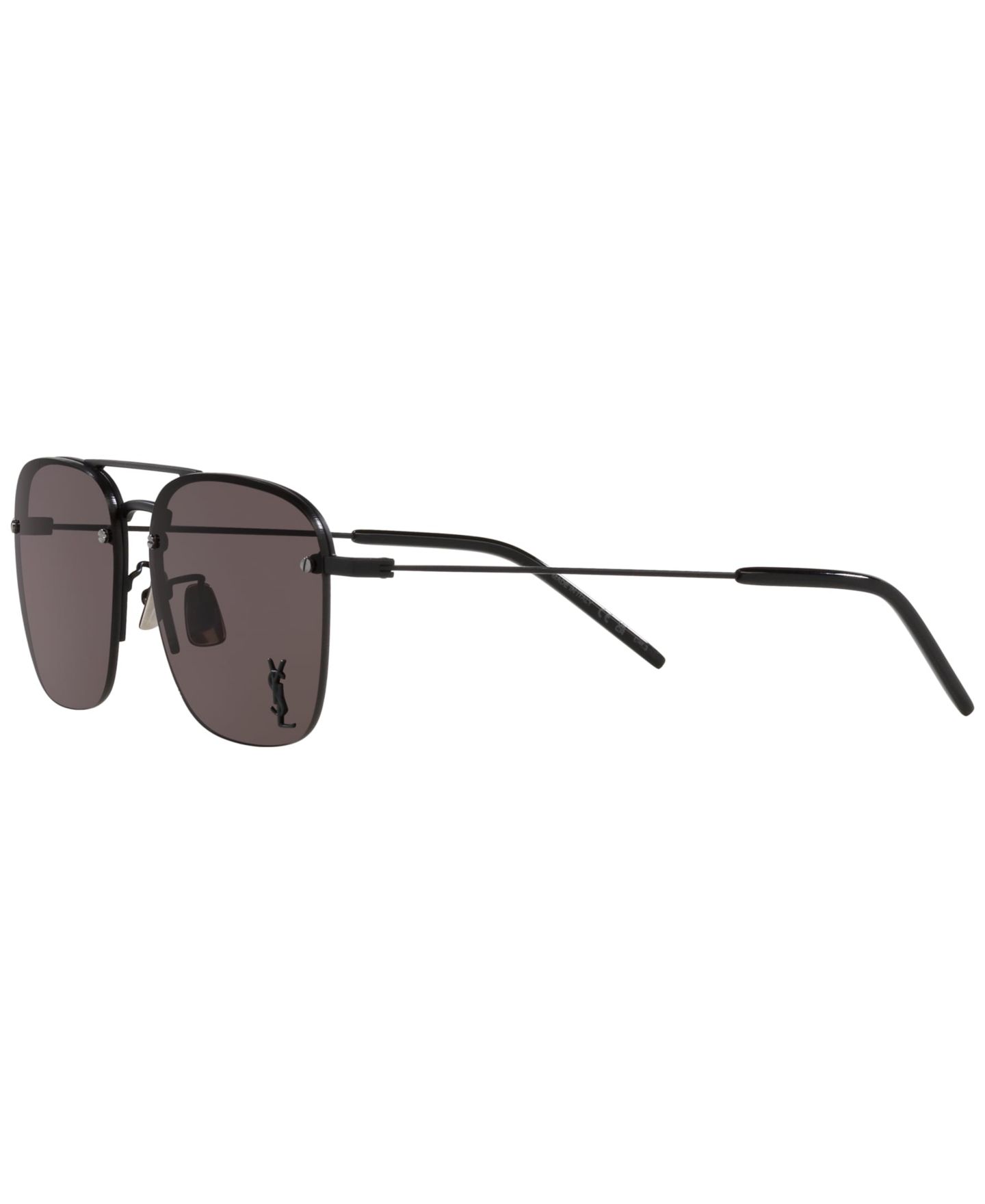 Женские солнцезащитные очки Saint Laurent SL 309 M Sunglasses, цвет: Чёрный — фото 5