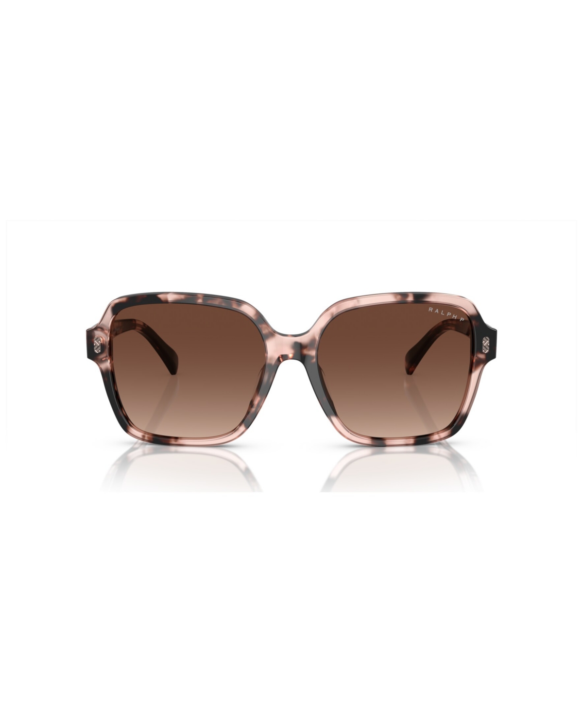 Shop Ralph By Ralph Lauren Women's Polarized Sunglasses, Gradient Polar Ra5304u In Shiny Pink Havana