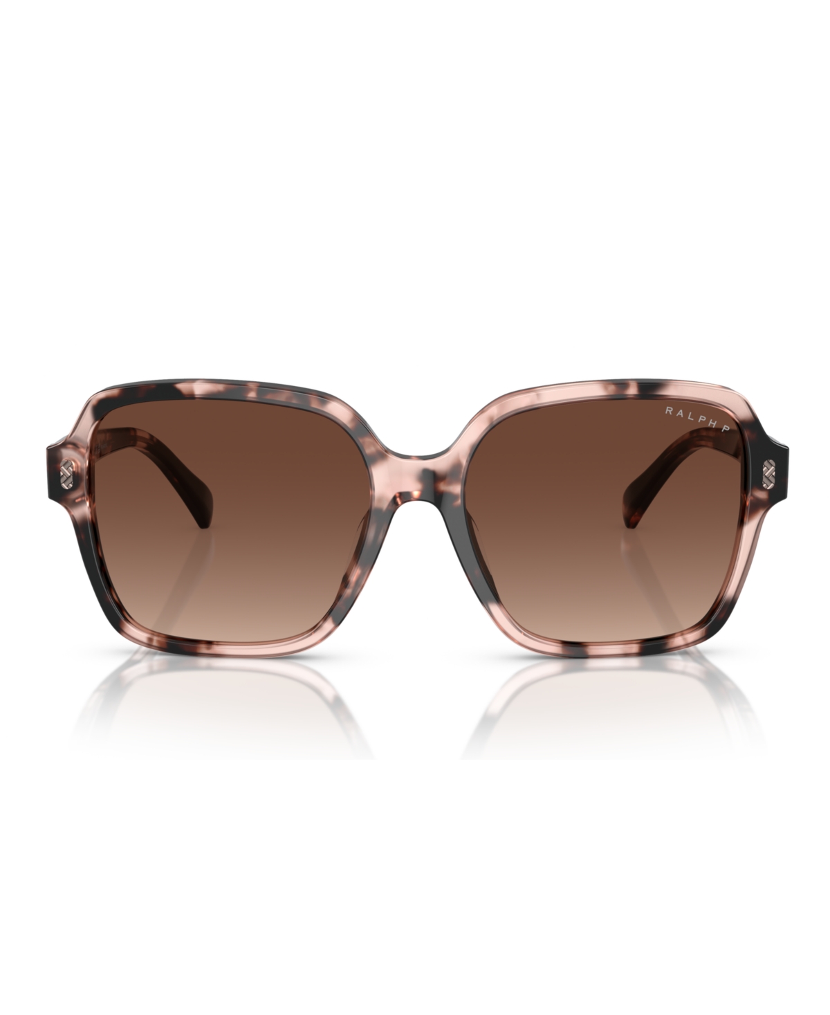 Shop Ralph By Ralph Lauren Women's Polarized Sunglasses, Gradient Polar Ra5304u In Shiny Pink Havana