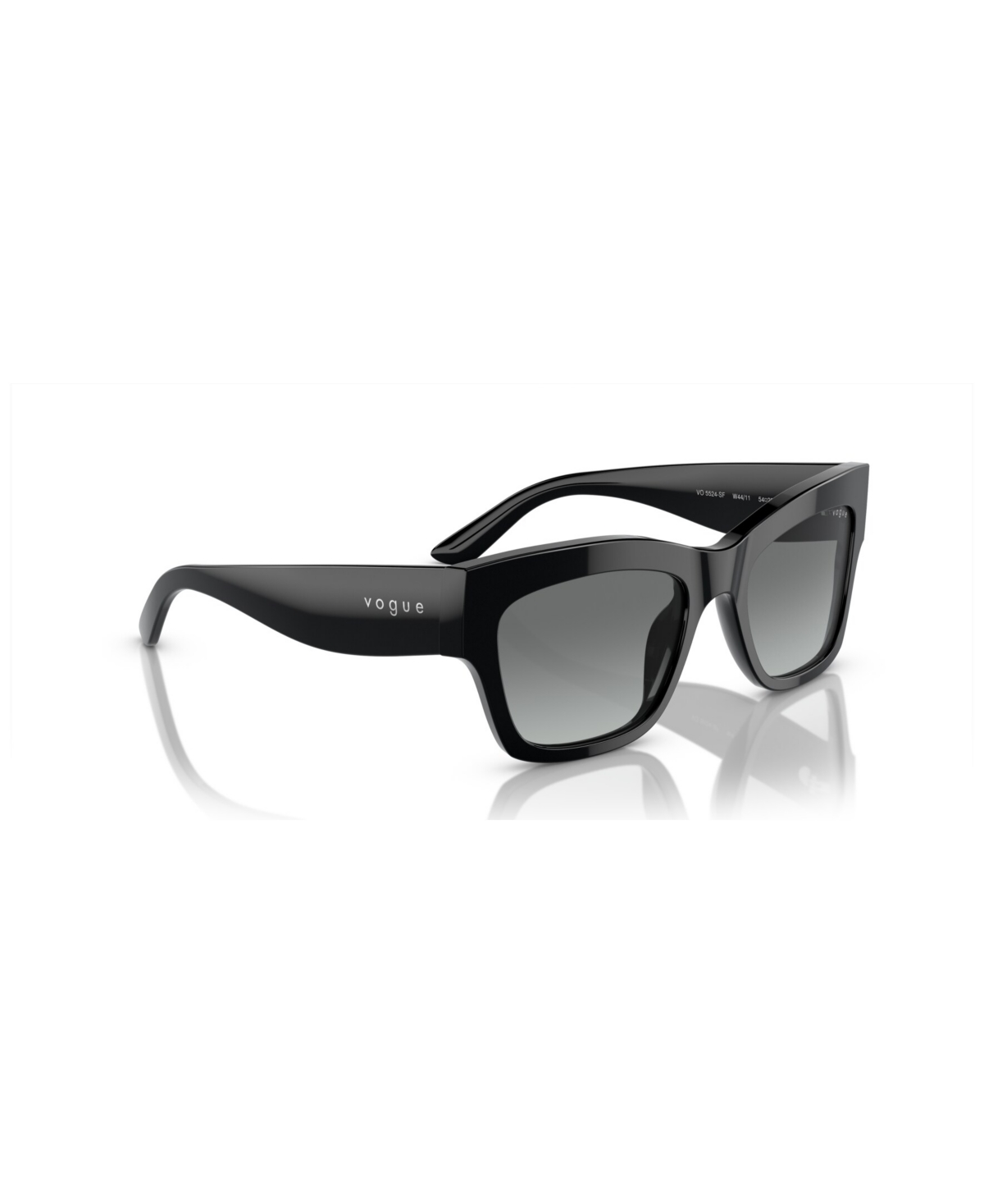 Shop Vogue Eyewear Women's Low Bridge Fit Sunglasses, Gradient Vo5524sf In Black