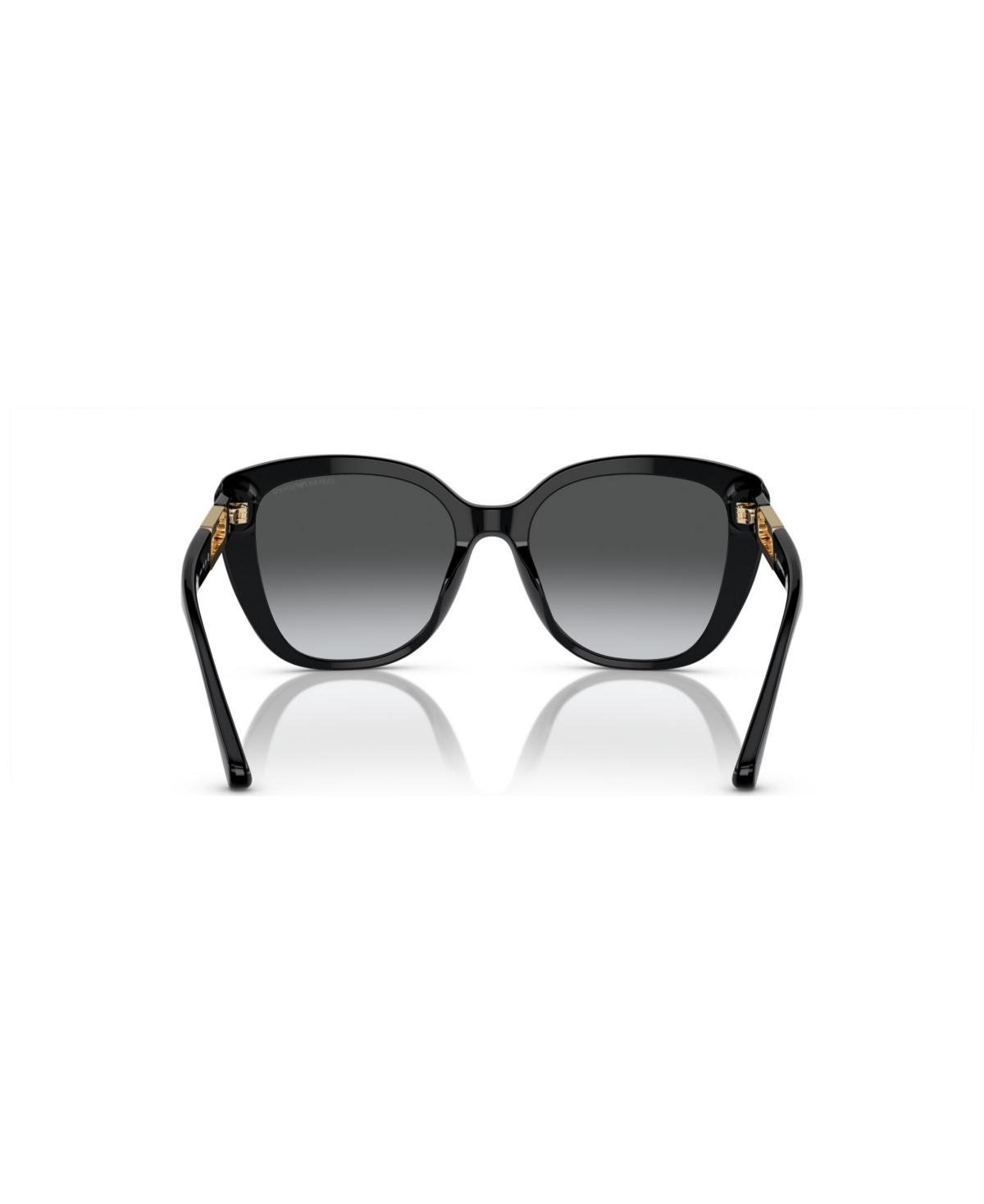 Shop Emporio Armani Women's Polarized Sunglasses, Gradient Polar Ea4214u In Shiny Black