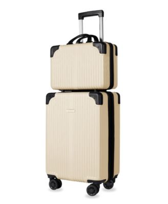Tr&eacute;sor Carry-on Vanity Trunk Luggage, Set of 2