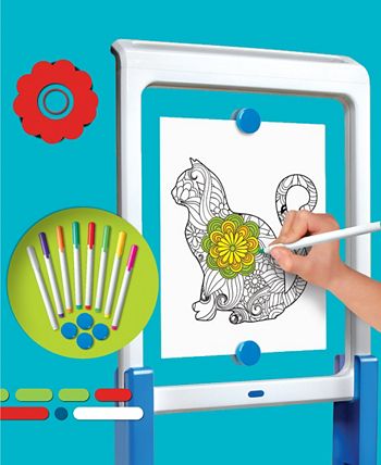 Discovery Kids Neon Glow Drawing Easel- STEM - Macy's