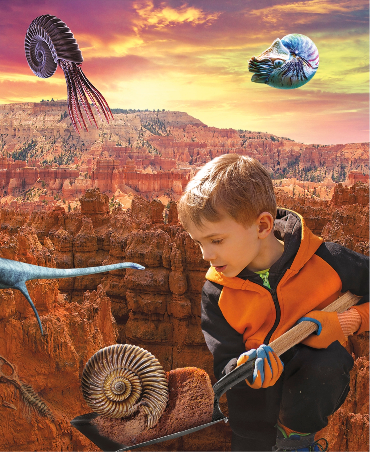 Discovery #Mindblown ColossalFossil Dig Set, 15-Piece Archeology Excavation Kit