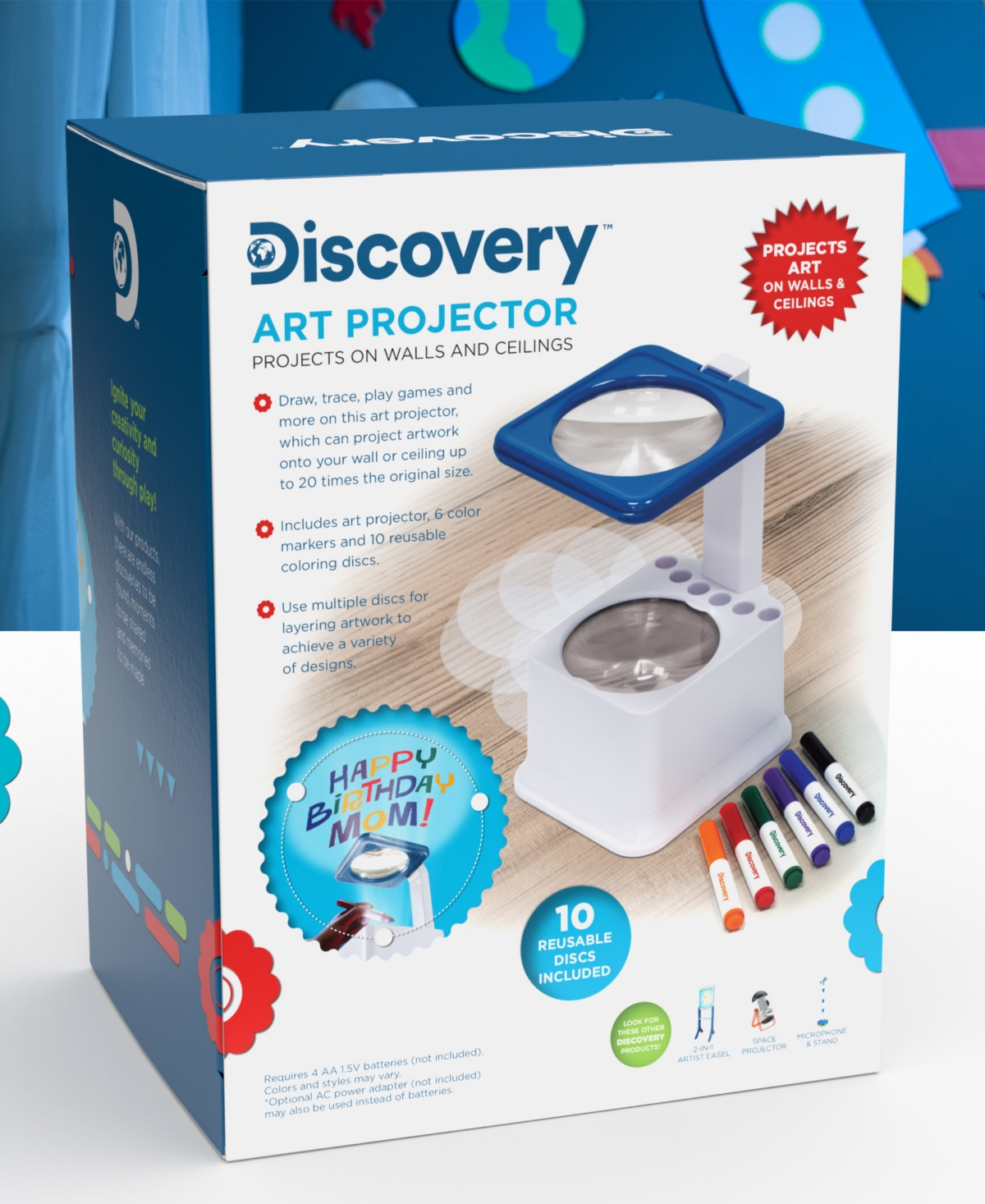 Discovery Art Projector Drawing Surface For Coloring In White