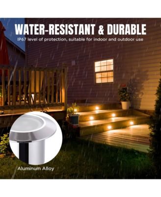 15pcs LED Deck Light Garden Mall Stair Yard Landscape Warm White Lamp Waterproof