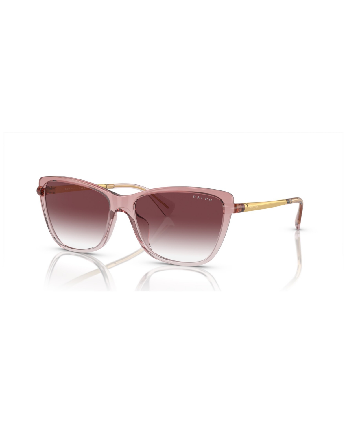 Ralph By Ralph Lauren Women's Sunglasses, Gradient Ra5308u In Shiny Transparent Rose