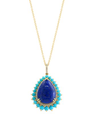 Turquoise deals necklace macys