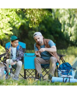 Portable Folding Camping Canopy Chairs with Cup Holder