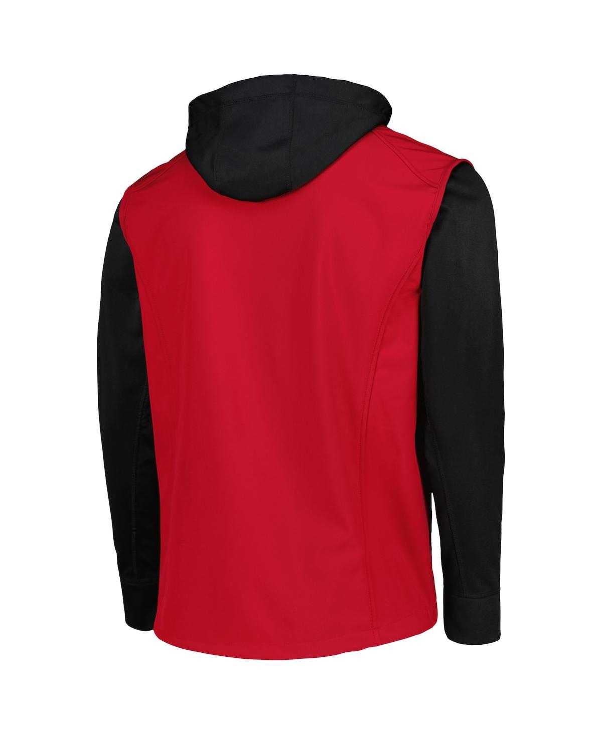DUNBROOKE MEN'S DUNBROOKE RED, BLACK PHILADELPHIA PHILLIES ALPHA FULL-ZIP JACKET 