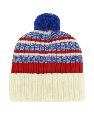 Men's Cream New York Rangers Tavern Cuffed Knit Hat with Pom