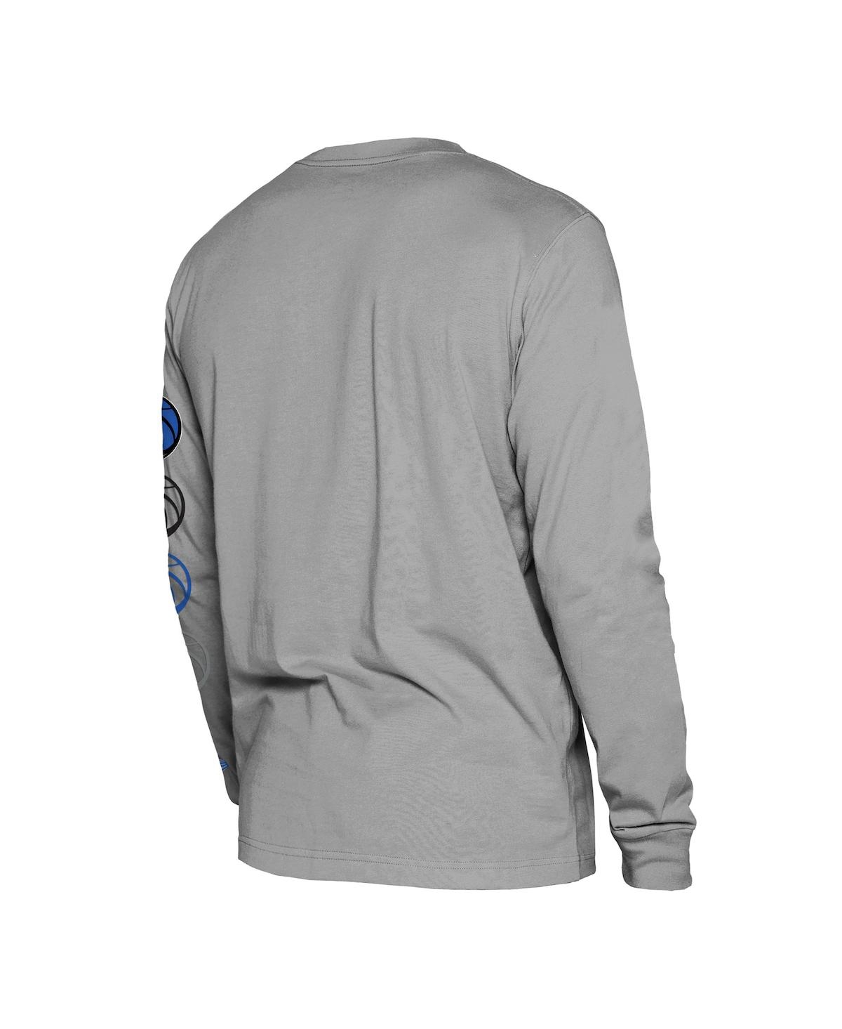 Shop New Era Men's  Gray Dallas Mavericks 2023/24 City Edition Long Sleeve T-shirt