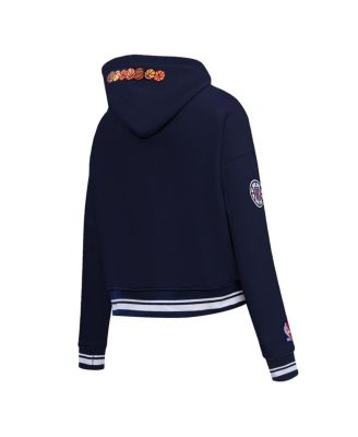 Women's Navy LA Clippers 2023/24 City Edition Cropped Pullover Hoodie