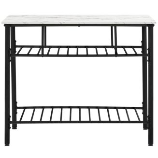 Rustic Farmhouse Counter Height Dining Kitchen Island Prep Table ...