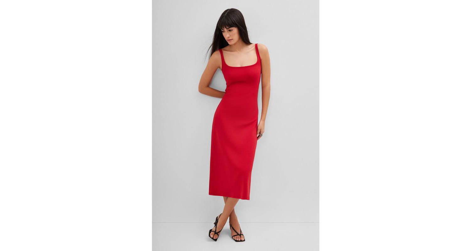 Women's Crawford Sleeveless Square-Neck A-Line Dress